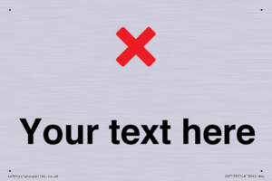 Custom plain background, red cross sign